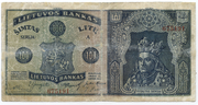 LIETUVOS BANKO BANKNOTAS / 100 / ŠIMTAS LITŲ / 1922 m. lapkričio 16 d. laida