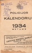 Policijos kalendorius 1934 metams