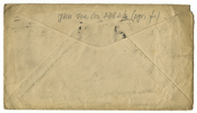 Laiško iš Čikagos vokas. 1933 m.