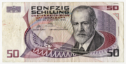 50 Austrijos šilingų banknotas