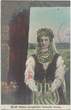 T. Daugirdo paveikslo "Birutė Vėliaus Kunigaikščio Keistučio žmona" reprodukcinis atvirukas.