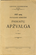 1927 metų Pavasario semestro paskaitų apžvalga. VII leidinys. Lietuvos universitetas. Kaunas, 1927 m.