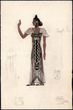 Aidos kostiumo eskizas Dž. Verdžio operai „Aida“