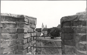 Vaizdas iš Kauno pilies bokšto, matosi Rotušės aikštės pastatai