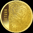 Moneta, kolekcinė (reprezentacinėje dėžutėje su sertifikatu). 50 eurų moneta, skirta Lietuvos Laisvės Kovos Sąjūdžiui