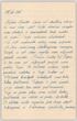 Vlado Putvinskio-Pūtvio laiškas Marijai Nemeikšaitei (Mariukai)