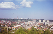 Diapozityvas. Kaunas. Kvartalo tarp Demokratų ir Ziberto gatvių panorama. 1973 m.