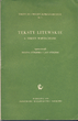Knyga „Teksty litewskie“. Su dedikacija. A. Vienuolio memorialinė biblioteka