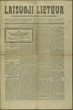 Laikraštis „Laisvoji Lietuva“, 1918-11-30, Nr. 2