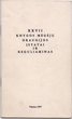 Brošiūra „XXVII Knygos mėgėjų draugijos įstatai ir reguliaminas"
