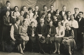 Biržų gimnazijos 7 b klasė su mokytoju Vytautu Klevicku