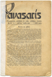 Laikraštis, „PAVASARIS“, 1937 m. 