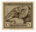 1923 m. Belgijos Kongo pašto ženklas „Congo Belge“