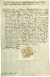 LDK didžiojo etmono, Vilniaus kašteliono Liudviko Konstantino Pociejaus (Ludwik Konstanty Pociey) raštas