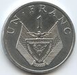 Ruanda. 1 frankas, 1985 m.