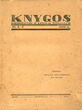 Žurnalas. „Knygos“. Bibliografijos ir kritikos žurnalas. Nr. 4–6, 1924 m.