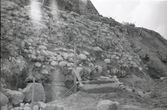 Negatyvas. Trakų salos pilies archeologiniai kasinėjimai. 1958.II.5.