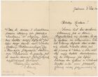 Marijos Budrikytės laiškas tėvams į Gerulius.
