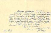 Laiškas. J. Čekio V. Mykolaičiui-Putinui
