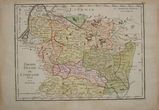 Lietuvos Didžiosios Kunigaikštystės žemėlapis "Grand Duché de Lithuanie Divisé en 9 Palatinatis"