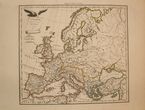 Europos žemėlapis prieš hunų antpuolį 370 m. "L'EUROPE, avant l'invasion DES HUNS vers l'an 370"