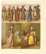 Pologne – XVIIe et XIXe siècles. Costumes de la noblesse et du peuple