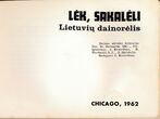 Natos. Dainynas "Lėk, sakalėli: lietuvių dainorėlis". Chicago, 1962 m.