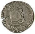 Moneta. Neapolis. Pilypas II (1556-1598). 1/2 dukatono (pustaleris). B. d. Kontrasignuotas LDK, 1564 m.