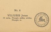 Rinkimų į Lietuvos Respublikos IV Seimą VII apygardoje biuletenis Nr. 6