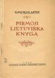 Knyga „Pirmoji lietuviška knyga“