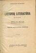 Knyga. „Lietuvių literatūra. D. 3: Pirmoji XIX amž. pusė (iki spaudos draudimo). Vadovėlis aukštesniosioms mokykloms"