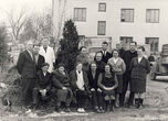 Su Švenčionių vaistažolių fabriko darbuotojais. 1971 m.