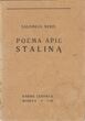 Knyga. Poema apie Staliną