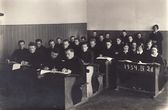 Panevėžio valstybinės berniukų gimnazijos mokytoja Ksenija Čiulkovienė pamokos metu