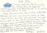 Laiškas-atvirukas J. Švabaitei-Gylienei