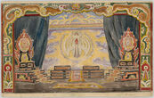 Dekoracijos eskizas K. Gocci „Princesė Turandot“