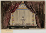 Dekoracijos eskizas K. Gocci „Princesė Turandot“