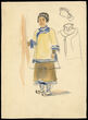 Tarnaitės kostiumo eskizas K. Gocci „Princesė Turandot“