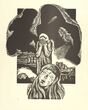 Iliustracija Ievos Simonaitytės knygai  „Aukštujų Šimonių likimas"