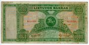 1924 metų laidos 1000 litų banknotas