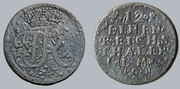 Moneta. Brandenburgas. Frydrichas II. 1/12 talerio. 1743