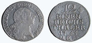 Moneta. Prūsija. Frydrichas II. 1/12 talerio. 1764
