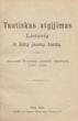 Knyga. Tautiškas atgįjimas Lietuvių ir kitų jaunų tautų. Atminimui 20-metinių „Auszros“ sukaktuvių (1883-1903)