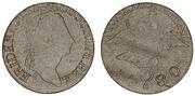 Moneta. Silezija. Frydrichas II. 3 kreiceriai. 1780 Berlynas