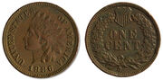 Moneta. JAV. 1 centas. 1886