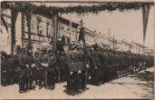 Lietuvos kariuomenės karių šventinė rikiuotė Ukmergės mieste, 1929 m. rugpjūčio 15 d.