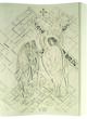 Nijolės Vilutytės freska-sgrafitas “Kryžiaus kelias VIII stotis.Viešpats Jėzus ramina verkiančias moteris”