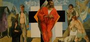 Liudos Jaruševičiūtės-Stankevičienės freska-sgrafitas "Kristus"