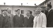 Rašytojo Žan Pol Sartre ir jo žmonos palydėjimas Vilniaus oro uoste 1965 m.