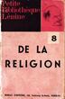 Knyga. De la Religion [prancūzų k.: Apie religiją]